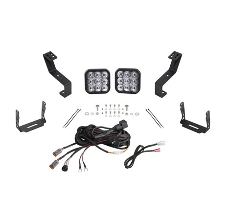 Diode Dynamics SS5 Bumper LED Pod Light Kit for 2019-Present Ram - Pro White Driving