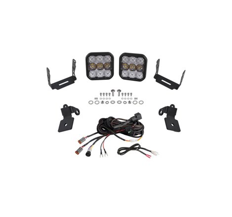 Diode Dynamics 20-Present Polaris RZR A-Pillar LED Pod Kit SS5 Pro - White Combo