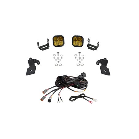 Diode Dynamics 20-Present Polaris RZR A-Pillar LED Pod Kit SS3 Pro - Yellow Combo