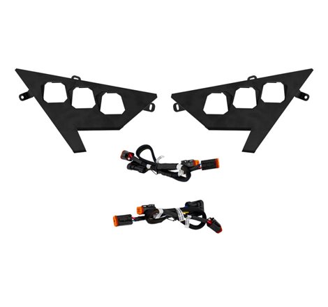 Diode Dynamics 20-Present Polaris RZR Headlight Wiring Harnesses and Brackets Only (Pair)