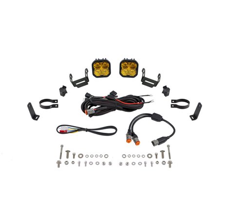 Diode Dynamics SS3 LED Bumper 2 In Roll Bar Kit Max - Yellow Combo (Pair)