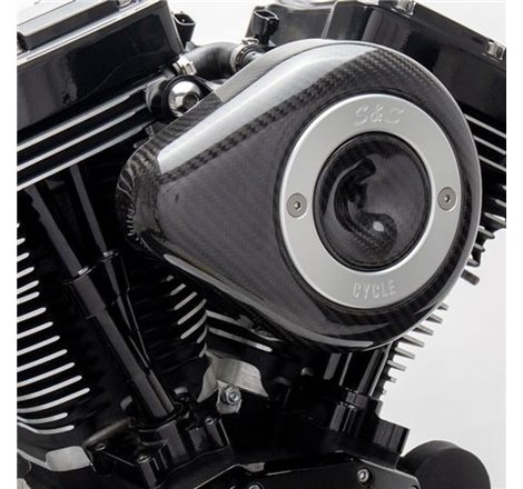 S&S Cycle 01-15 Fuel-Injected Softail Models Stealth Air Cleaner Kit w/ Carbon Fiber Cover