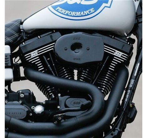 S&S Cycle 01-15 Fuel-Injected Softail Models Stealth Air Cleaner Kit w/ Black Tribute Cover