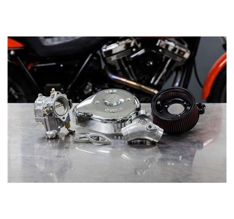 S&S Cycle 2006 BT Super G Carburetor &  Stealth Air Cleaner Kit w/ Chrome Teardrop