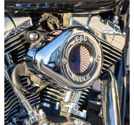 S&S Cycle 08-16 Touring/16-17 Softail Models Stealth Air Stinger Kit w/ Chrome Teardrop