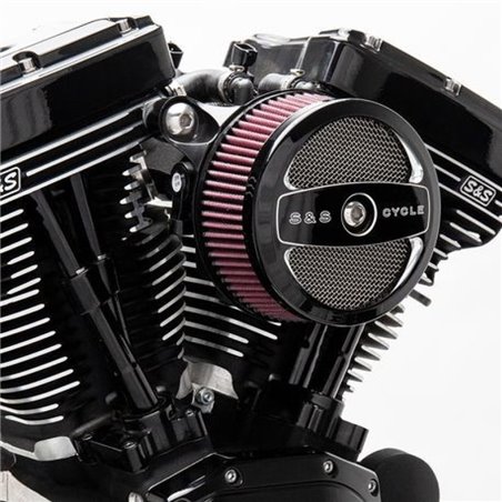 S&S Cycle 08-17 Touring/16-17 Softail Models Stealth Air Cleaner Kit w/ Air 1 Cover