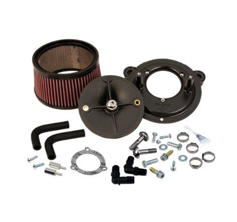 S&S Cycle 08-16 Touring Models w/ S&S 70mm Throttle Body Stealth Air Cleaner Kit w/o Cover