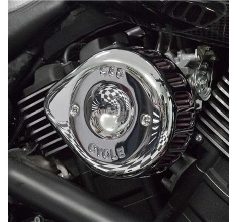 S&S Cycle 2014+ XG500/XG750 Models Stealth Air Cleaner Kit w/ Chrome Mini Teardrop Cover