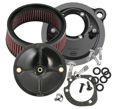 S&S Cycle 91-06 XL Sportster Models w/ Stock CV Carb Stealth Air Cleaner Kit w/o Cover