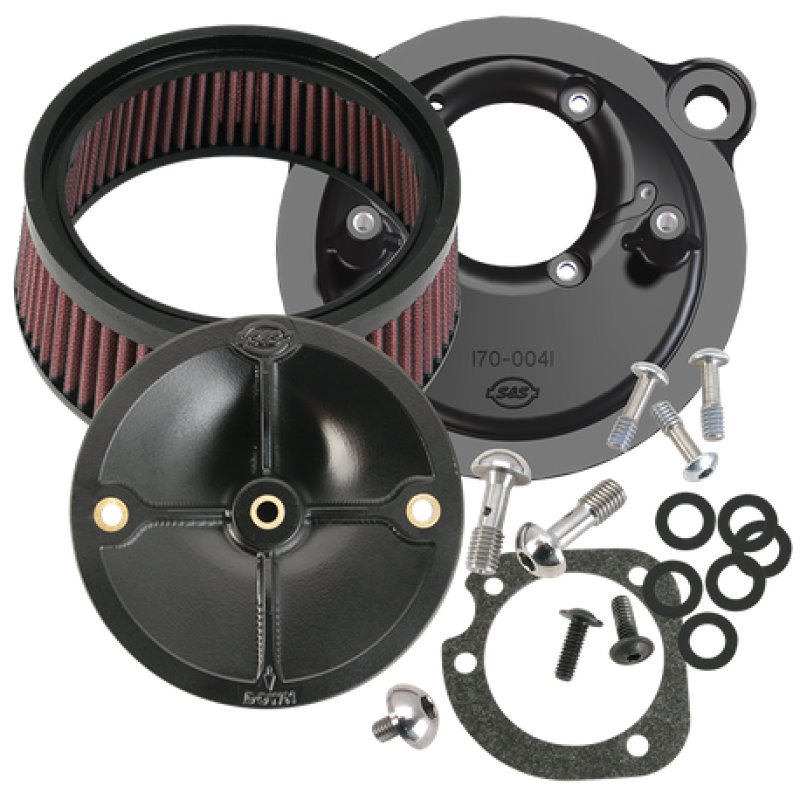 S&S Cycle 91-06 XL Sportster Models w/ Stock CV Carb Stealth Air Cleaner Kit w/o Cover