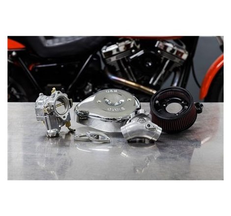 S&S Cycle 99-05 BT Super E Carburetor &  Stealth Air Cleaner Kit w/ Chrome Teardrop