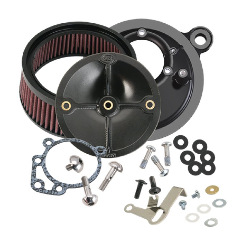 S&S Cycle 99-06 BT w/ S&S Super E/G Carburetor Stealth Air Cleaner Kit w/o Cover