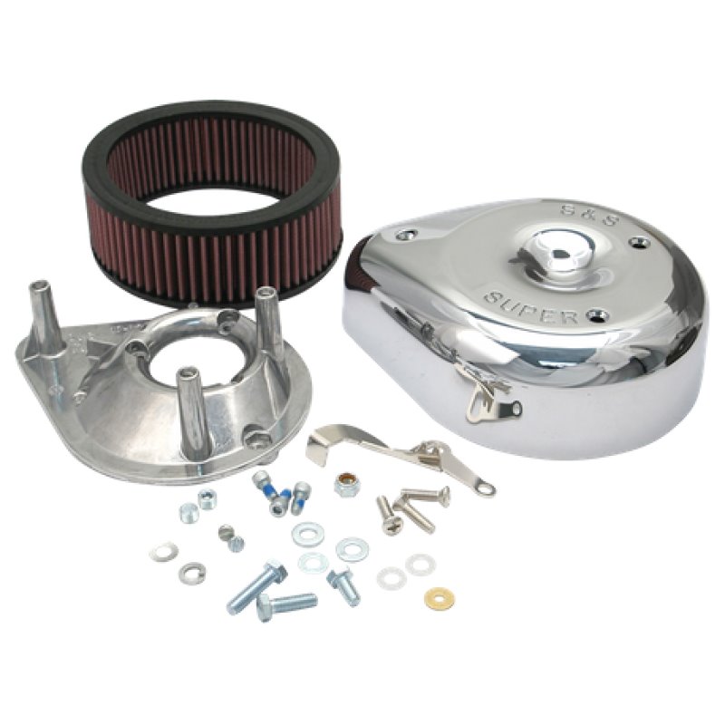 S&S Cycle 55-84 BT/57-85 Sportster Models Teardrop Air Cleaner Kit for S&S Super E/G Carb