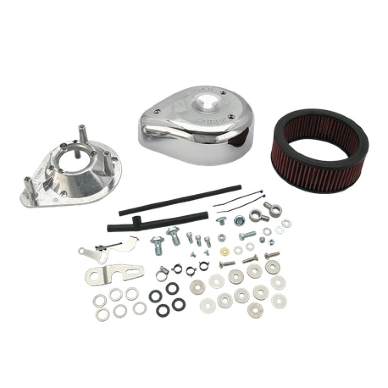 S&S Cycle 04-16 Sportster Models Teardrop Air Cleaner Kit for Super E/G Carb