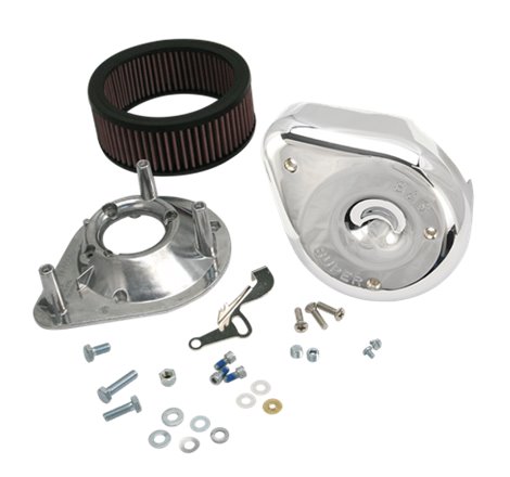 S&S Cycle 66-84 BT w/ 5 Gal Tanks Notched Teardrop Air Cleaner Kit for Super E/G Carbs