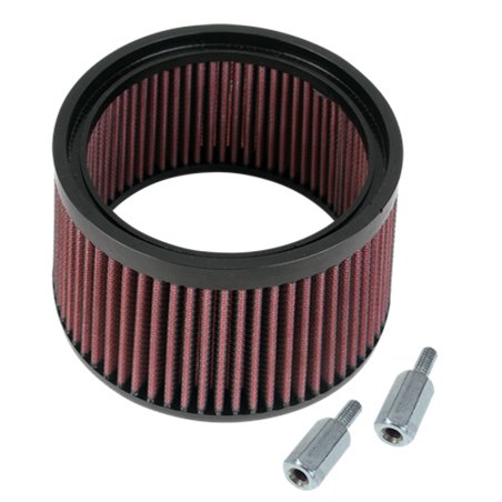 S&S Cycle 1in Taller Pleated Stealth Air Filter Kit