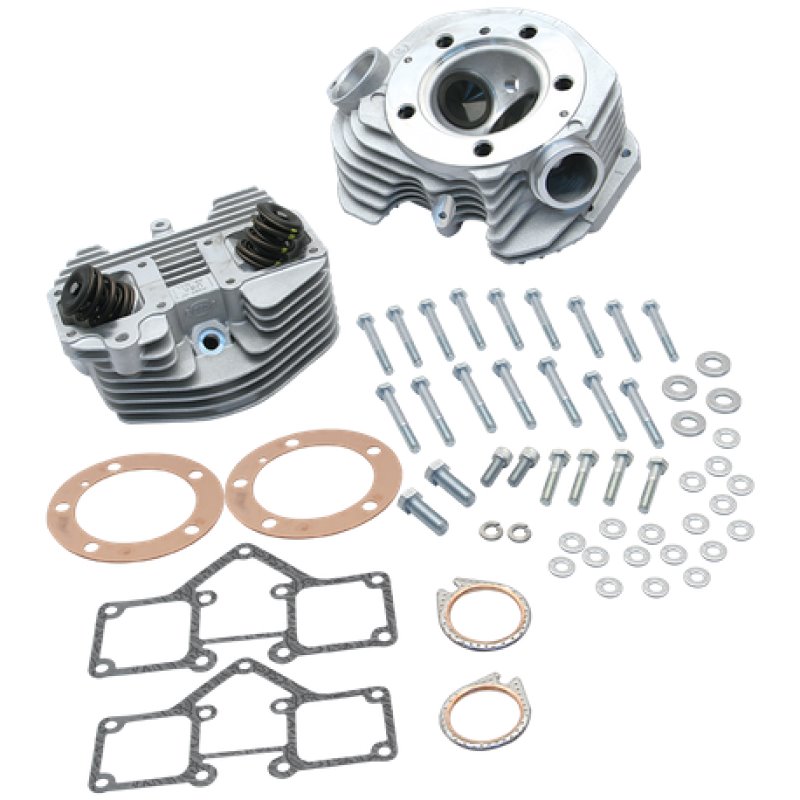 S&S Cycle 79-84 BT Super Stock 3-5/8in Bore Band Style Dual Plug Cylinder Head Kit - Natural