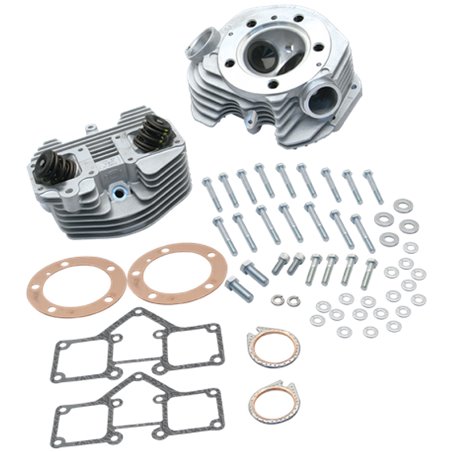 S&S Cycle 79-84 BT Super Stock 3-5/8in Bore Band Style Dual Plug Cylinder Head Kit - Natural