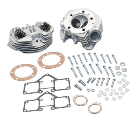 S&S Cycle 66-78 BT Super Stock 3-5/8in Bore O-Ring Style Dual Plug Cylinder Head Kit - Natural