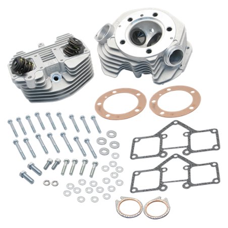 S&S Cycle Super Stock 3-5/8in Bore O-Ring Style Single Plug Cylinder Head Kit - Natural