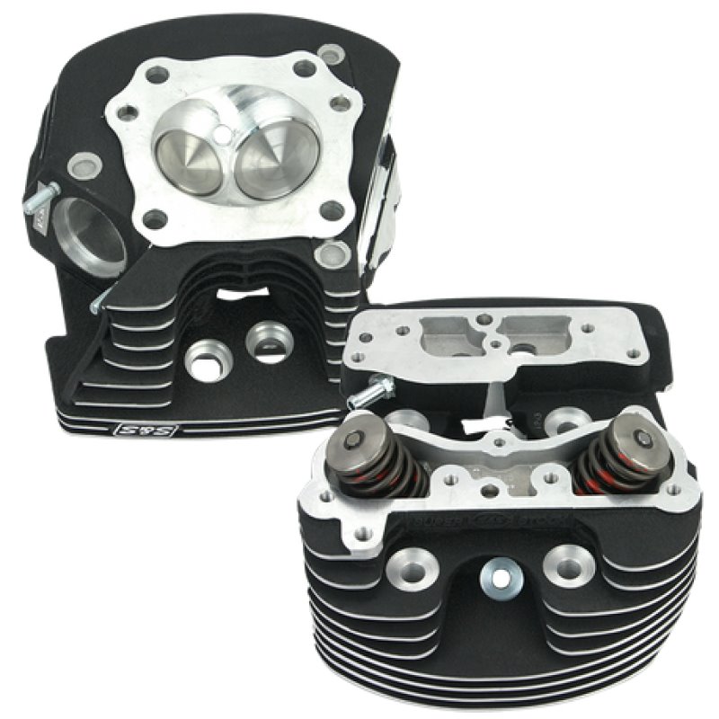 S&S Cycle 84-99 BT Super Stock Cylinder Heads - Polished Aluminum Finish