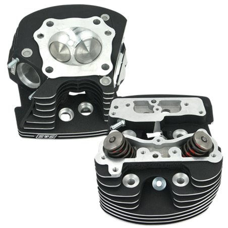 S&S Cycle 84-99 BT Super Stock Cylinder Heads - Polished Aluminum Finish