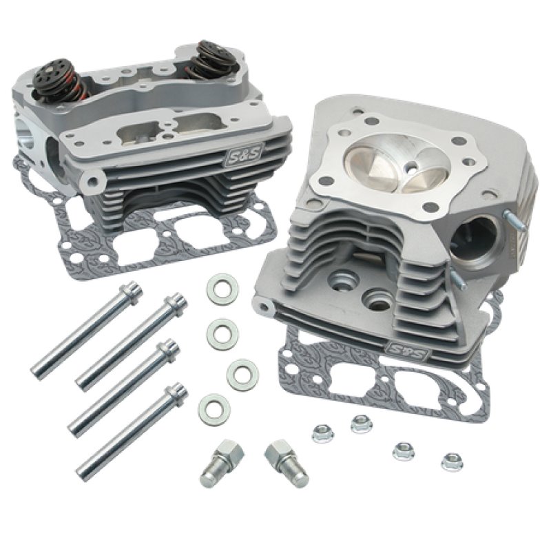 S&S Cycle 99-05 BT Super Stock 89cc Cylinder Head Kit - Silver