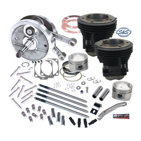 S&S Cycle 70-84 BT 103in Sidewinder Big Bore Stroker Kit - Gloss Black