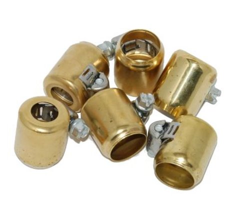 NAMZ Fuel Line Hose Clamps 1/4-5/16in. ID Brass (6 Pack)