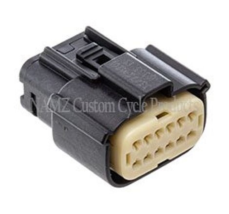 NAMZ 07-23 Touring/LiveWire Models Molex MX-150 12-Position Female Connector - Black (HD 72487-07BK)