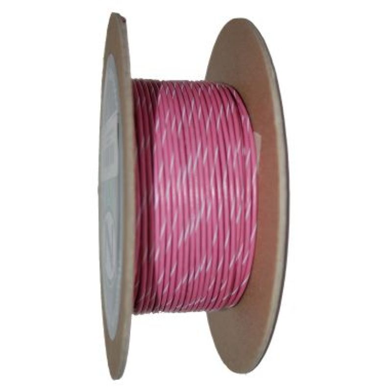 NAMZ OEM Color Primary Wire 100ft. Spool 20g - Pink/White Stripe