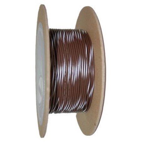 NAMZ OEM Color Primary Wire 100ft. Spool 20g - Brown/White Stripe