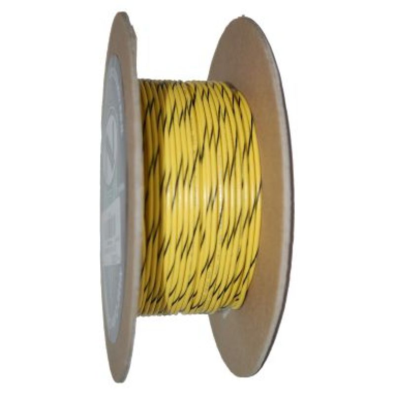 NAMZ OEM Color Primary Wire 100ft. Spool 20g - Yellow/Black Stripe