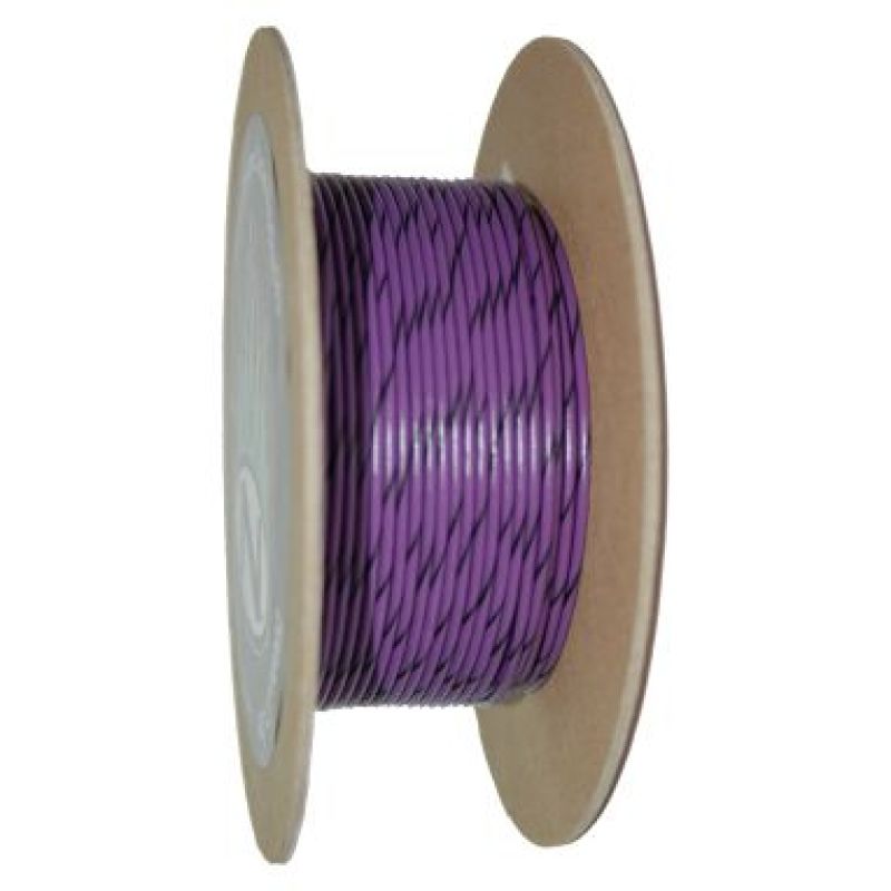 NAMZ OEM Color Primary Wire 100ft. Spool 20g - Violet/Black Stripe