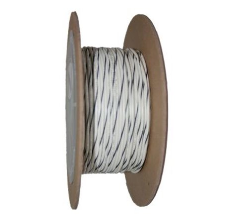 NAMZ OEM Color Primary Wire 100ft. Spool 20g - White/Black Stripe