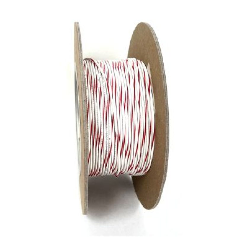 NAMZ OEM Color Primary Wire 100ft. Spool 20g - White/Red Stripe