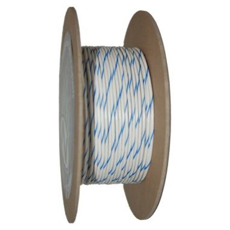 NAMZ OEM Color Primary Wire 100ft. Spool 18g - White/Blue Stripe