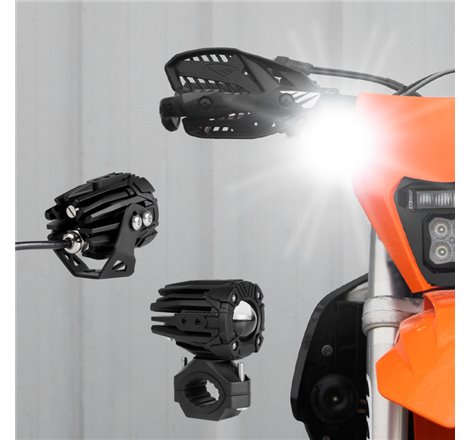 XK Glow 2in Dual Mode LED Driving Light Kit for Motorcycles, UTVs & ATVs