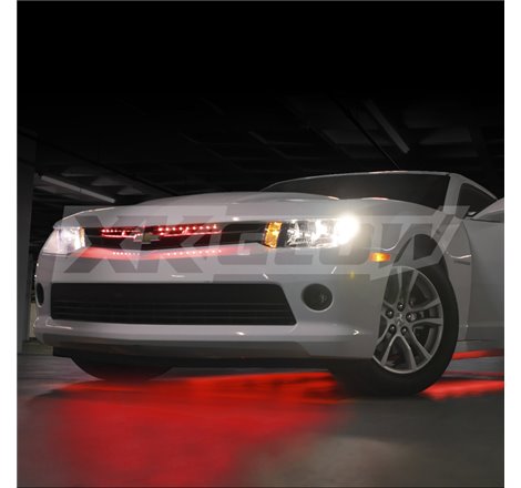 XK Glow Tube Single Color Underglow LED Accent Light Car/Truck Kit Red - 8x24In