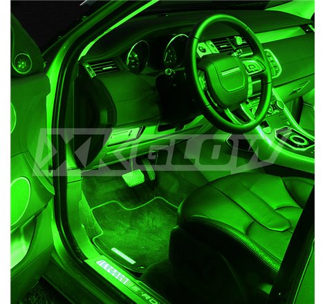 XK Glow Single Color XKGLOW UnderglowLED Accent Light Car/Truck Kit Green - 4x8In