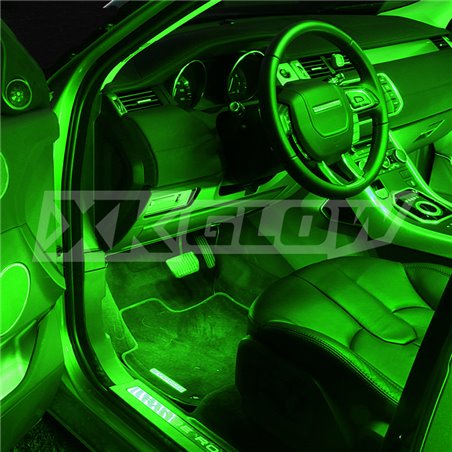 XK Glow Single Color XKGLOW UnderglowLED Accent Light Car/Truck Kit Green - 4x8In