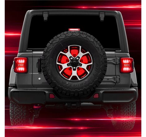 XK Glow Jeep 5th Wheel Light w/ Brake, Running, Reverse and Turn Signal Lights