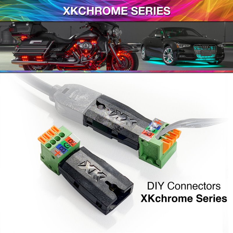 XK Glow 4 Pin DIY Connectors