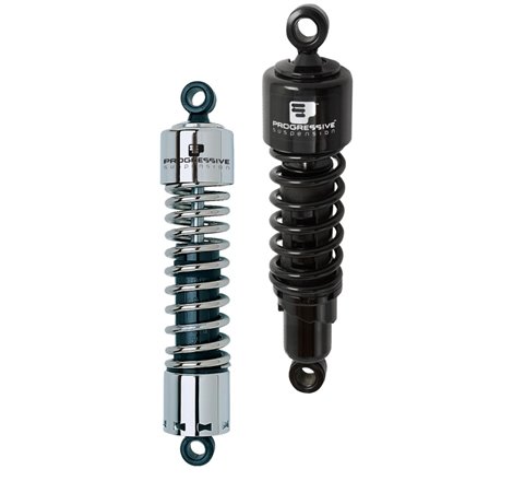 Progressive Harley 412 Series Shock 12.0in Full - Chrome