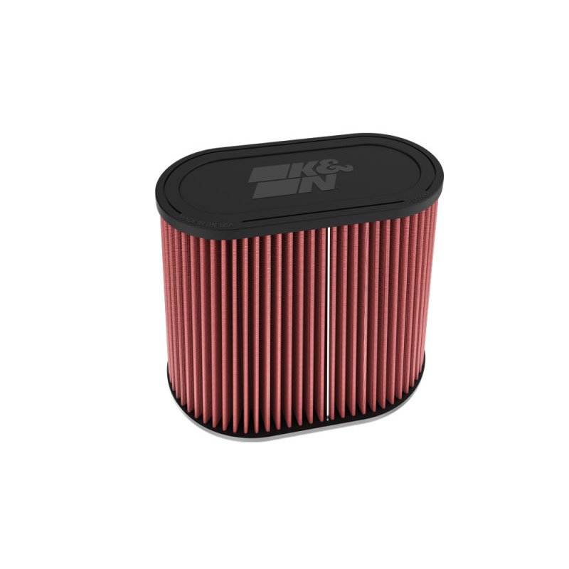 K&N Universal Clamp-On Air Filter 3in Dual Flange 9in x 6in Base 7.5in x 3.688in Top 7.5in Height