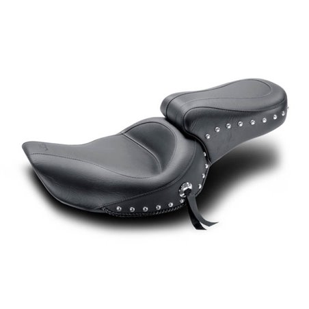 Mustang 91-05 Harley Dyna Standard Touring Solo Seat w/Studs - Black