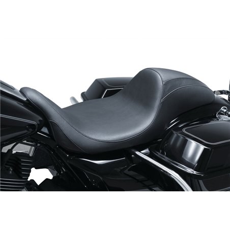 Mustang 08-21 Harley Electra Glide, Rd Glide, Rd King, Str Glide Hightail Fastback 1PC Seat - Black