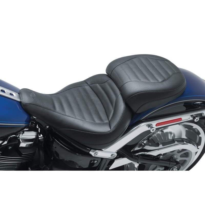 Mustang 18-23 Harley Fat Boy Standard Touring Passenger Seat - Black