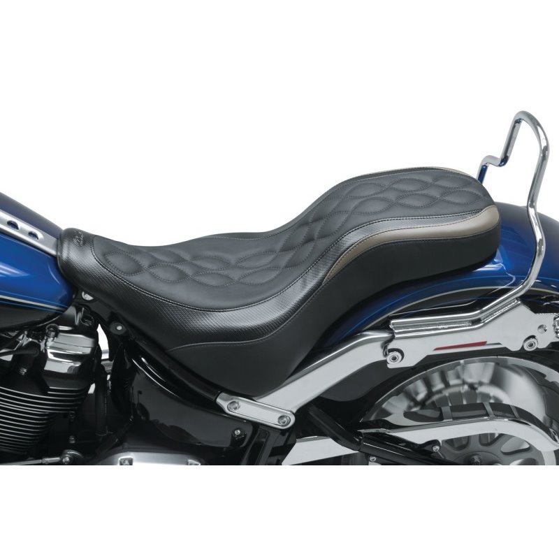 Mustang 18-23 Harley Fat Boy DayTripper 1PC Seat - Black