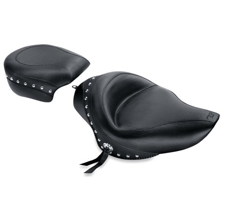 Mustang 04-21 Harley Sportster Standard Touring Passenger Seat w/Studs - Black